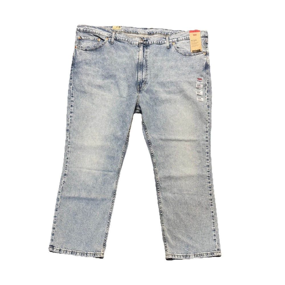 Levi's Mens Jeans 511 Slim Stretch Light Wash - Light Denim - Size 50 - 50X29